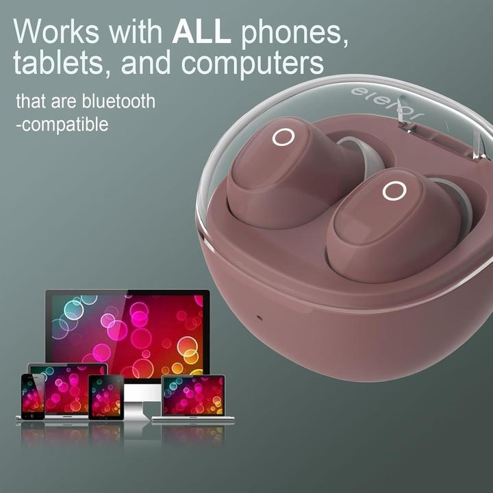 Image du produit Eleror Kabellose Mini-Ohrhörer T1 mit Rauschunterdrückung (ANC, 32 h, Sans fil)