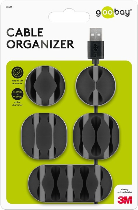 Actual product image Goobay cable management kit