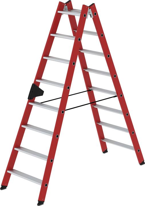 Actual product image Munk Stepladder accessible from both sides GRP / aluminium 2x8 steps (Stepladder, 210 cm)