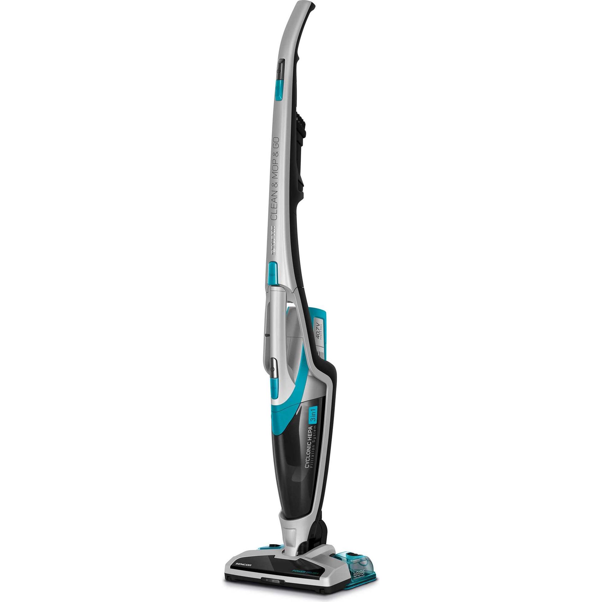 Sencor SVC 0740BL - Steelstofzuiger - Uitneembare kruimelzuiger, Staubsauger, Schwarz, Blau, Silber