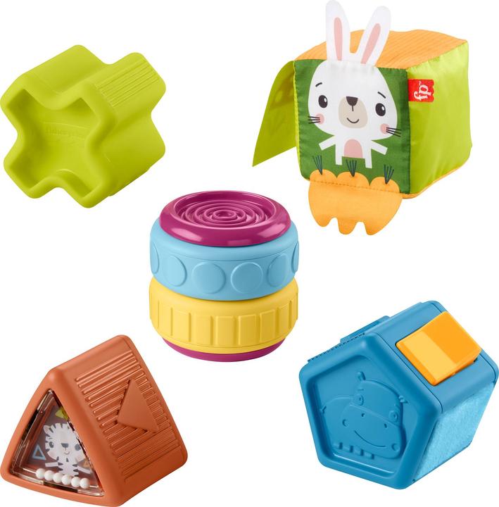 Produktbild Fisher-Price Baby Spielzeug Busy Activity Sensorische Blöcke