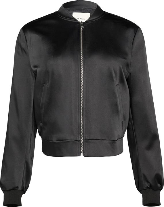 Actual product image S.Oliver Indoor-Jacke Satinblouson mit Rippbündchen (46)