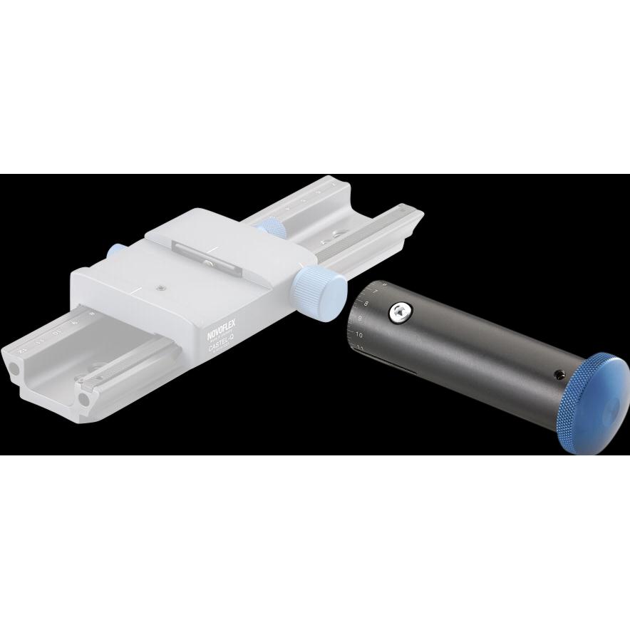 Novoflex Cast-Fine Feinjustage-Griff für CASTEL Q, Objektivadapter, Schwarz, Blau