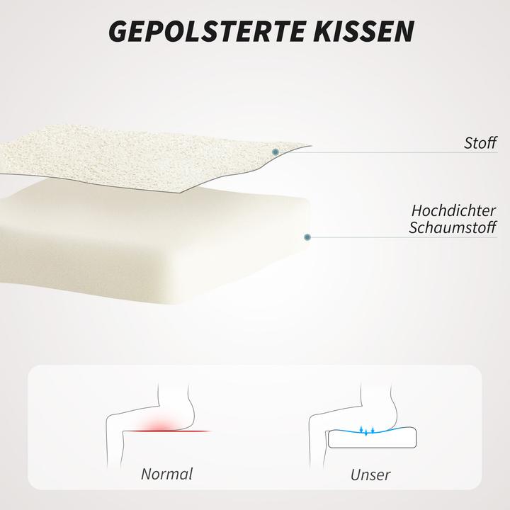Immagine prodotto Homcom Bürostuhl Polyester, Stahl Beige