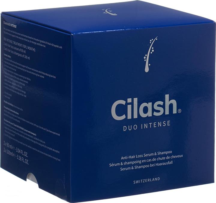 Image du produit Cilash INTENSE Sérum et shampooing pour la croissance des cheveux DUO (1000 ml, Shampoing liquide)