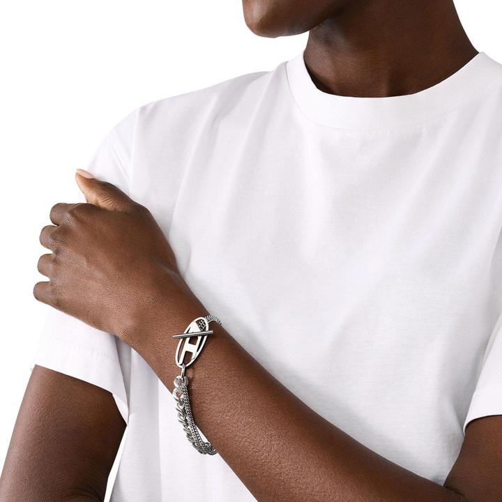 Productafbeelding Diesel Armband OVAL D LOGO (19 cm, Roestvrij staal)