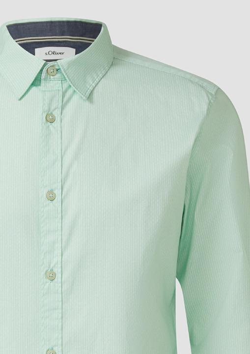 Immagine prodotto s.Oliver Hemd Slim Fit: Gemustertes Hemd mit Kentkragen (M)