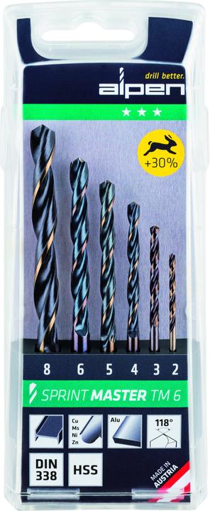 Produktbild Alpen Bohrersatz Sprint Master (2 - 8 Millimeter)