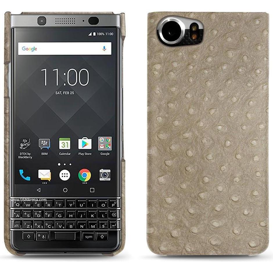 Noreve Lederschutzhülle (Blackberry KEYone), Smartphone Hülle, Beige