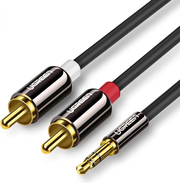 Ugreen 2x RCA - 3.5mm jack (2 m, AUX cable, Cinch Cables)