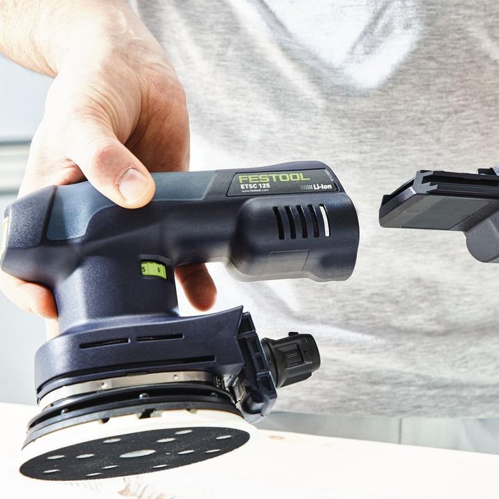 Actual product image Festool Cordless random orbit sander ETSC 125 3.0 I-Set (Eccentric grinder)