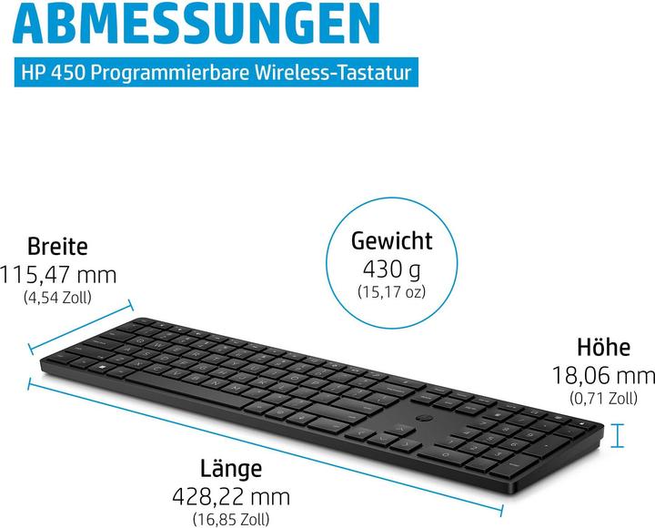 Actual product image HP 450 (DE, Wireless)