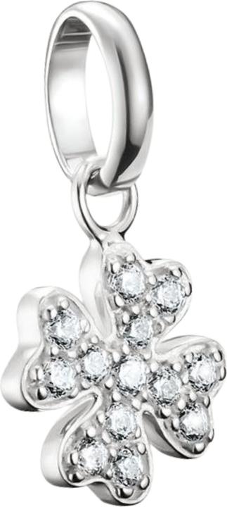 Immagine prodotto Thomas Sabo Charm-Anhänger Glücksklee mit Steinen Connect Silber (Argento sterling)