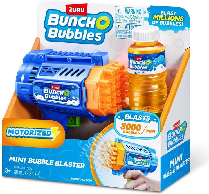 Produktbild Zuru Bunch O Bubbles Kleiner Seifenblasen-Blaster inkl. 1 Flasche Flüssigkeit (elektronisch)