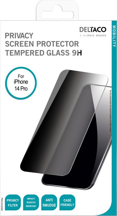 Image du produit Deltaco Protection de l'écran de confidentialité iPhon (1 pièce(s), Apple iPhone 14 Pro Max)