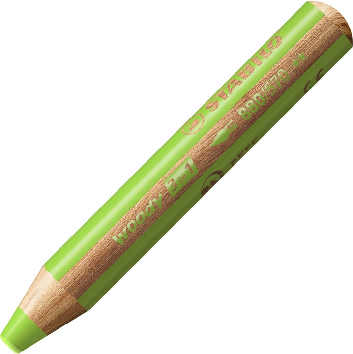 Actual product image STABILO woody 3 in 1 coloured pencil (Light green, 1 x)
