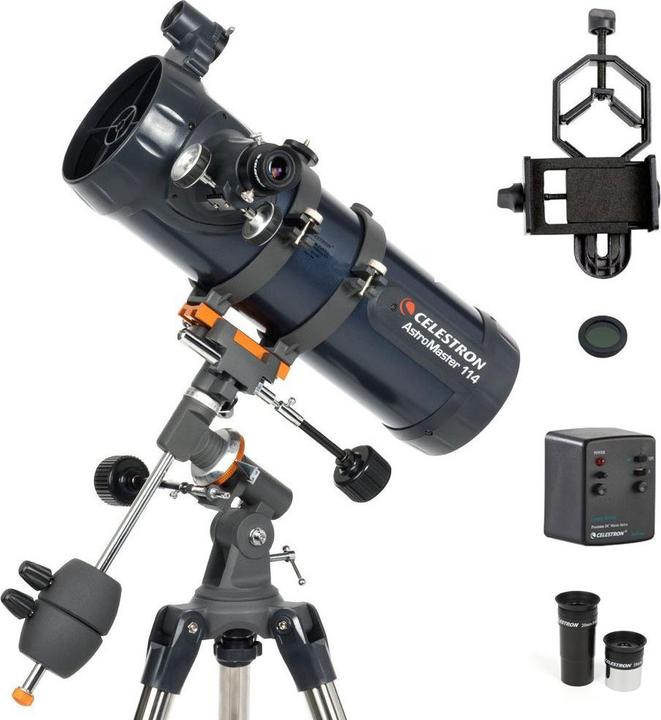 Actual product image Celestron Astromaster 114EQ-MD With Phoneadapter And Moonfilter