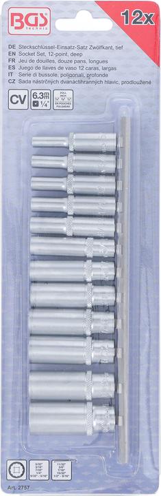 Produktbild BGS Steckschlüssel-Einsatz-Satz (11/32", 9/16", 5/32", 9/32", 7/32", 3/8", 5/16", 1/4", 1/2", 7/16", 3/16")