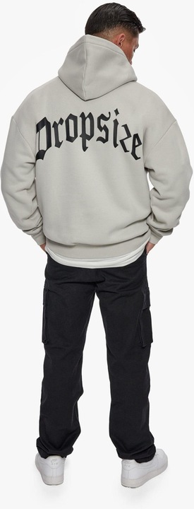 Actual product image Dropsize Heavy Oversize Puffer Logo Backprint Hoodie - 124933 (M)