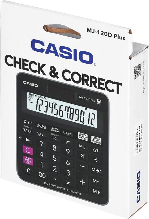 Actual product image Casio MJ-120D Plus (Solar cells, Batteries)