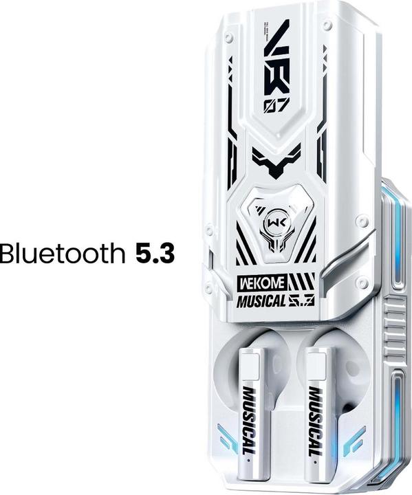 Actual product image Wekome Wireless headphones Bluetooth V5.3 TWS Whit (24 h, Wireless)