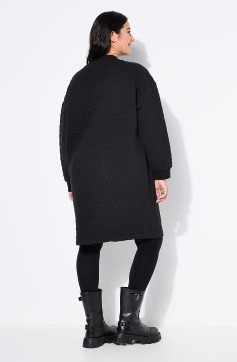 Image du produit Studio Untold Robe mini en molleton, coupe oversize, matelassage léopard (50, 52)