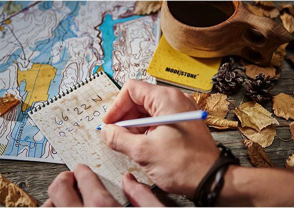 Actual product image Modestone Notepad waterproof (76 x 130 mm, Checked)