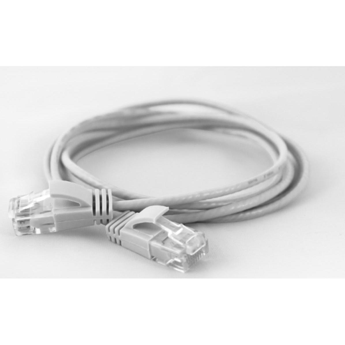 Wantec 7229 Netzwerkkabel 1 m Cat6a U/UTP (UTP) Weiss (U/UTP, CAT6a, 1 m), Netzwerkkabel