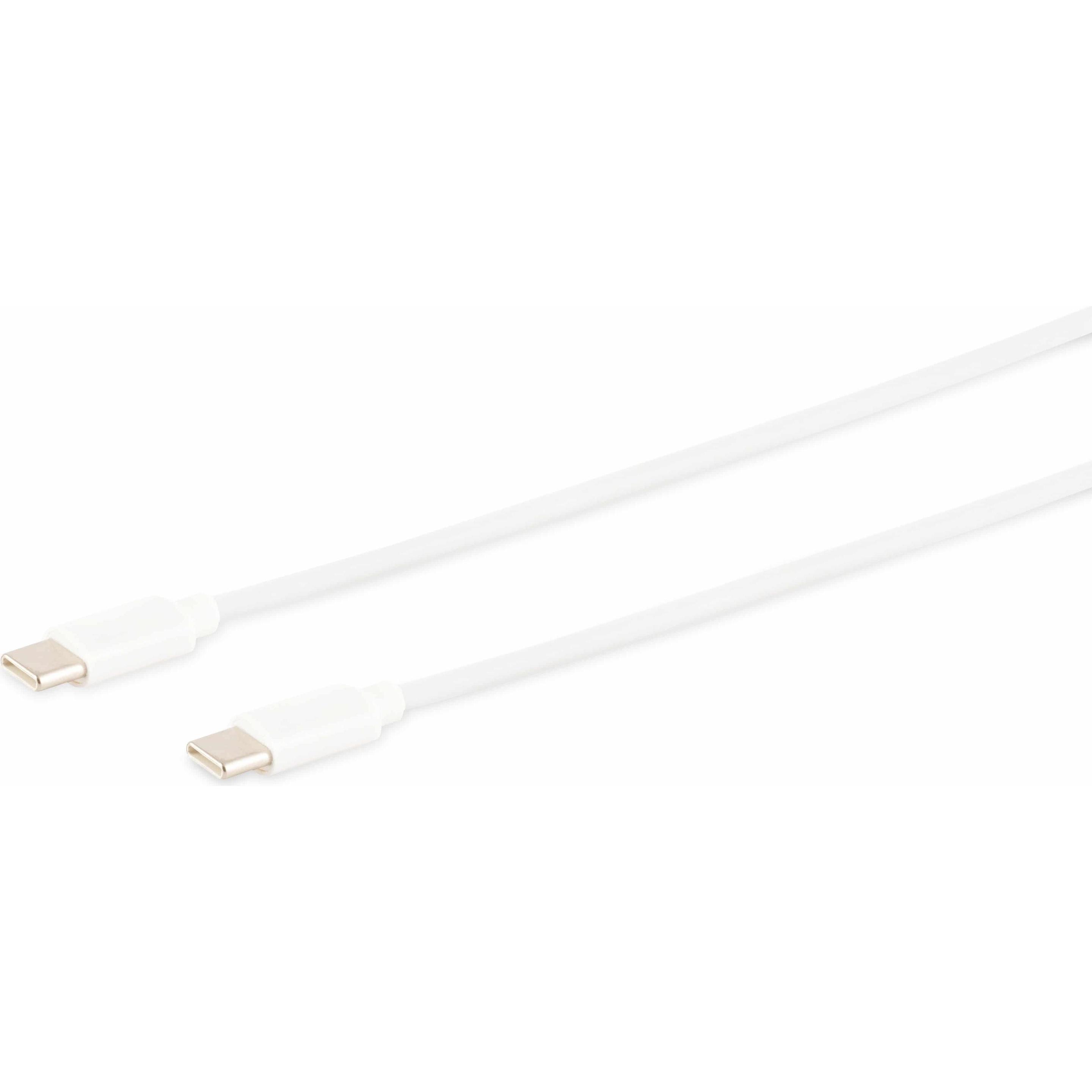 Shiverpeaks S/CONN maximum connectivity USB Lade-Sync Kabel, USB C Stecker auf USB-C Stecker, 2.0, ABS, weiss, 1 (1 m, U...