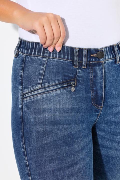 Produktbild Ulla Popken Jeans Sarah, schmales Bein, Zipptaschen, Stretch (28)