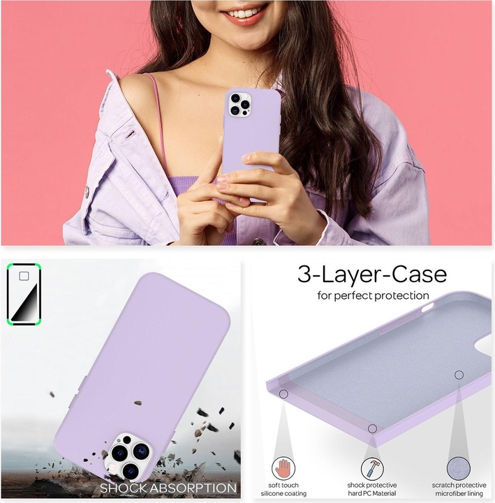 Actual product image Nalia Liquid silicone mobile phone case (Apple iPhone 12 Pro Max)