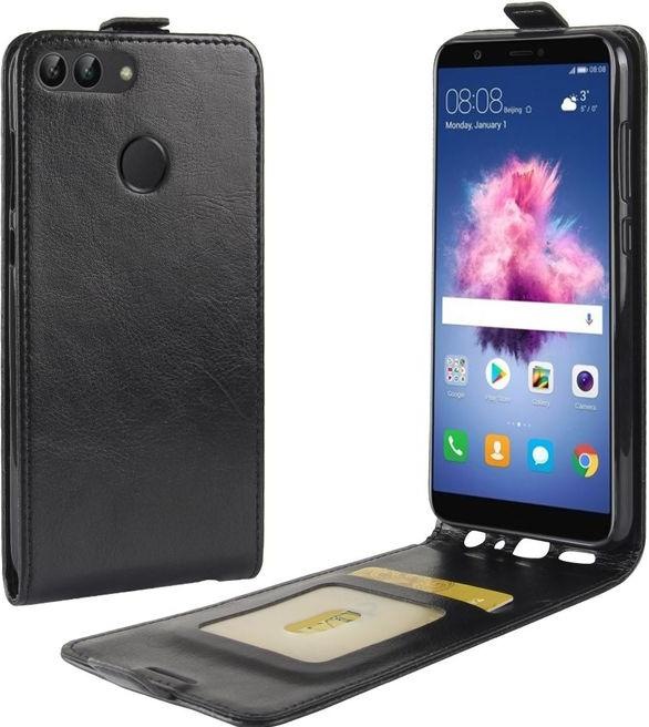 Produktbild MU Classic Crazy Horse Leder Flipcase (Huawei P Smart+)