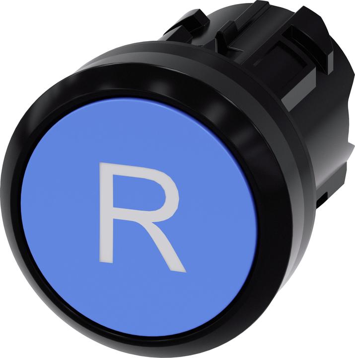 Actual product image Siemens Push-button front 1f bl Ř22mm rnd 3SU1000-0AB50-0AR0
