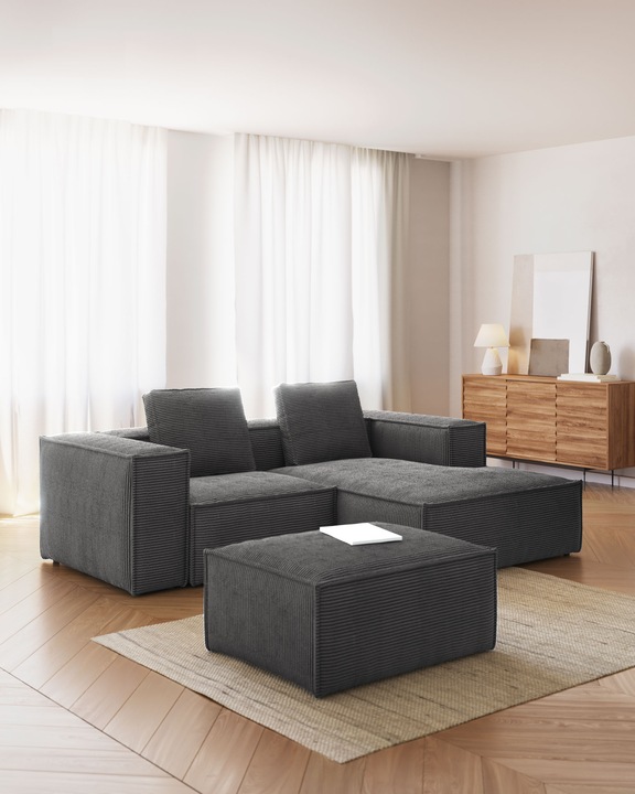 Image du produit Kave Home Blok (3 places, Canapé d'angle)