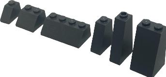 Image du produit LEGO MOC Tuiles gris clair/gris foncé mélangées - Construire montagne/rocher - NOUVEAU! Quantité 2 (LEGO Classic)