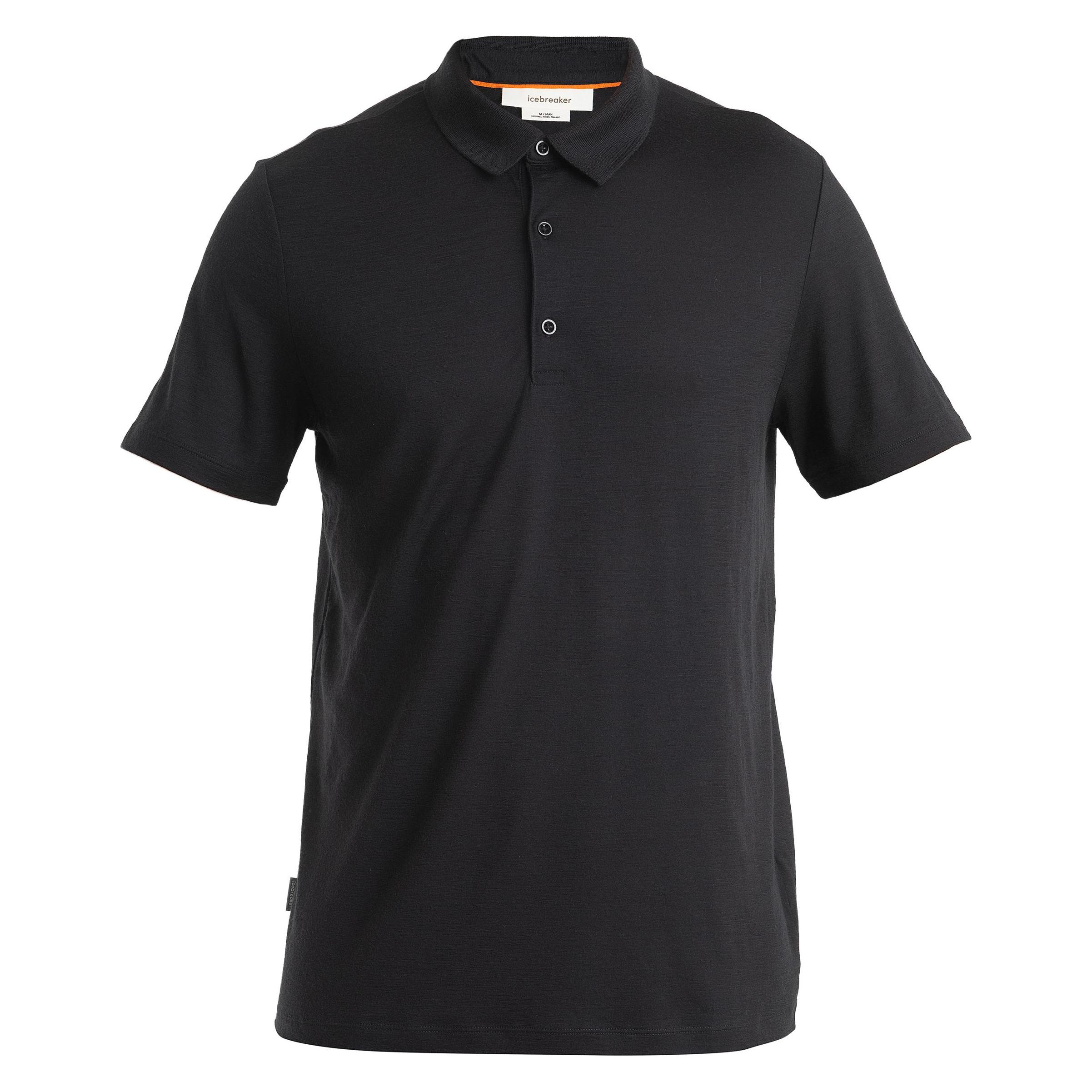 Icebreaker, Herren, Funktionsshirt, Merino 150 Tech Lite Iii S/S Polo (S), Schwarz, S