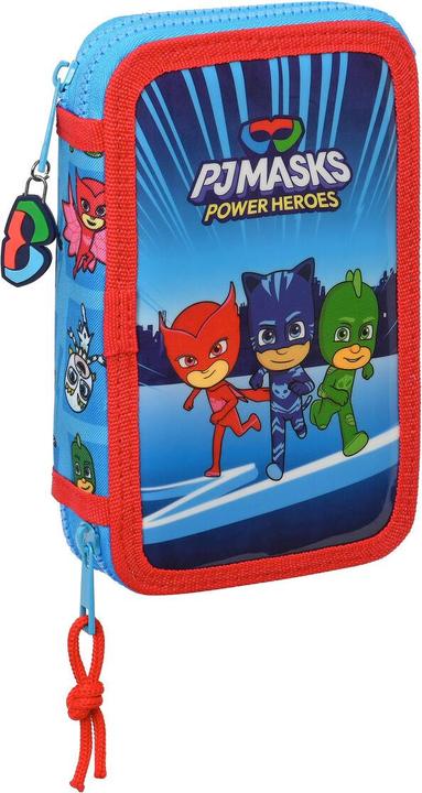 Produktbild PJ Masks Doppel-Federtasche Blau 12.5 x 19.5 x 4 cm (28 Stücke)