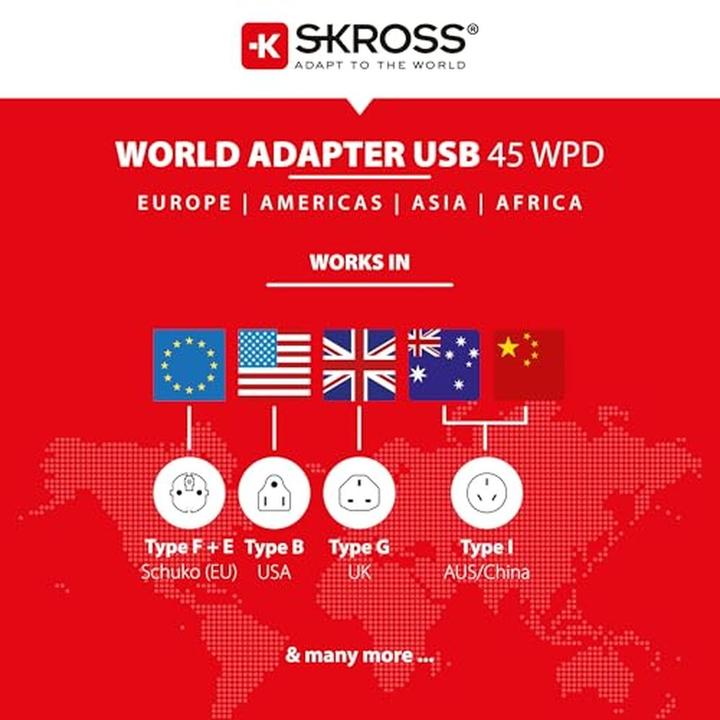 Produktbild Skross PRO Light USB AC45PD World
