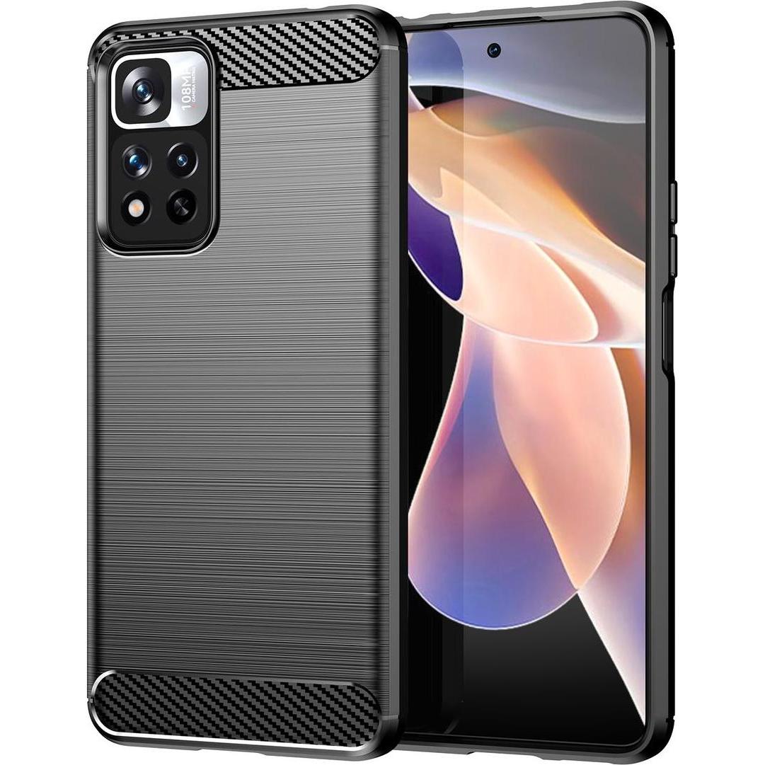 Thumbnail - König Design Hülle Handy Schutz für Sony OnePlus Realme Xiaomi Case Cover Bumper Carbon Optik (Xiaomi Poco X4 GT 5G), Sm...