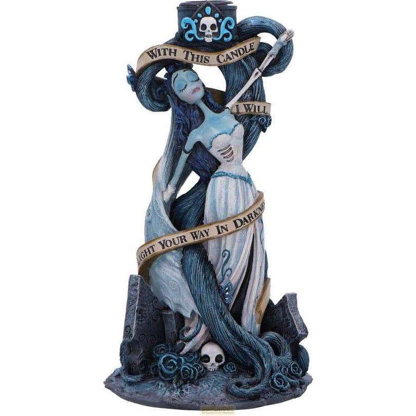 Nemesis Now, Candeliere, Corpse Bride - Hochzeit mit einer Leiche Kerzenständer With This Candle Vow 19 cm