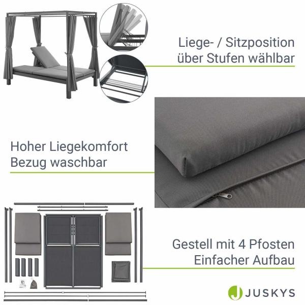 Produktbild Juskys Doppel Loungebett Kreta
