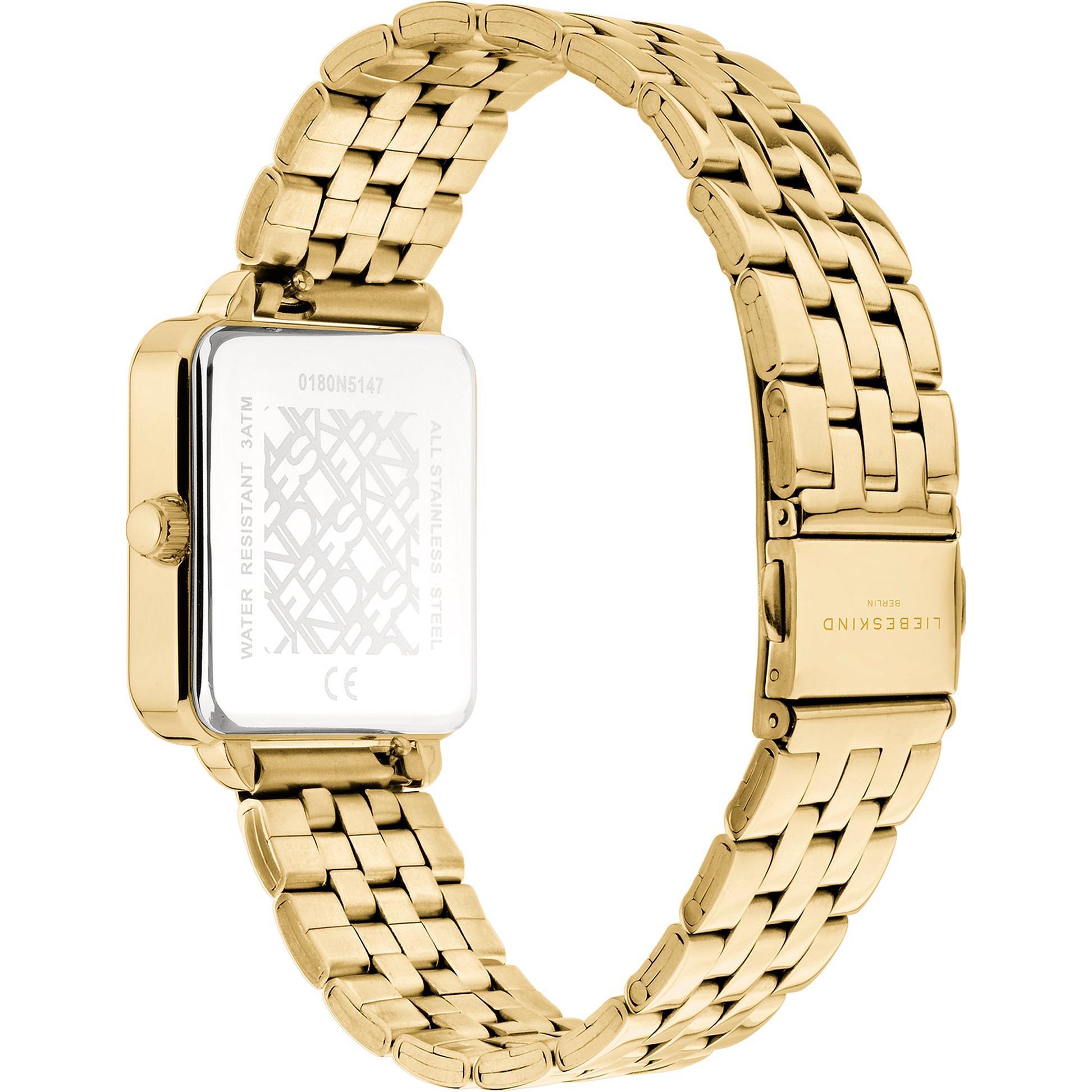 Thumbnail - Liebeskind Berlin, Armbanduhr, Damenuhr, Gold, (Analoguhr, 28 mm)