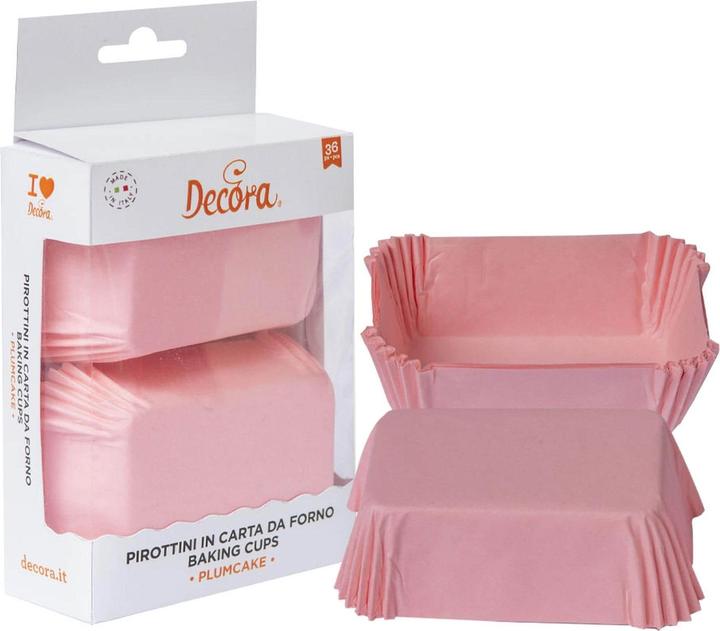 Image du produit Decora Moule à mini-cake 36 pièces, rose (5 cm)