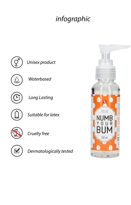 Image du produit Shots Anal Lube - Numb Your Bum - 100 ml (100 ml)