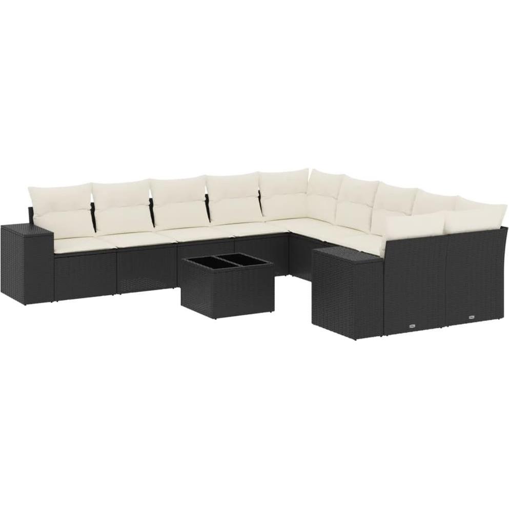 VidaXL, Gartenlounge, 10-tlg. Garten-Lounge-Set mit Kissen
