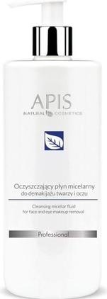 Apis Natural Cosmetics APIS Cleansing Micellar Water oczyszczający płyn micelarny do demakijażu twarzy i oczu 500ml (Talco, 500 ml)