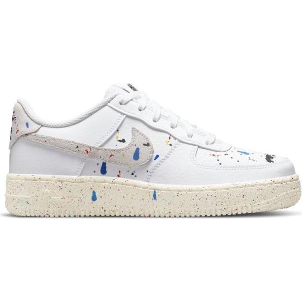 Nike, Donne, Sneaker, Women's Air Force 1 LOW LV8 3 GS White Sneakers - DJ2598-100, Bianco, (36)