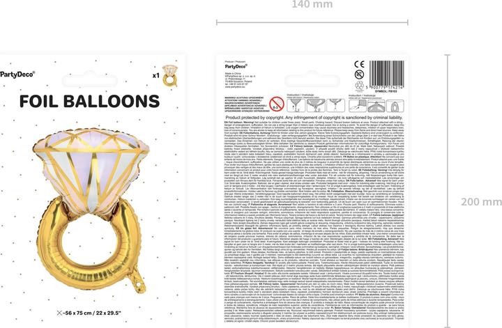 Actual product image Partydeco Balloon ring (75cm) (1x)