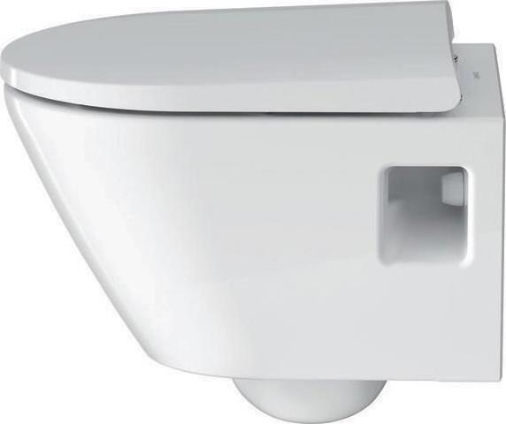 Produktbild Duravit Wand-WC-Set D-NEO Compact Tiefspüler rimless mit WC-Sitz weiss