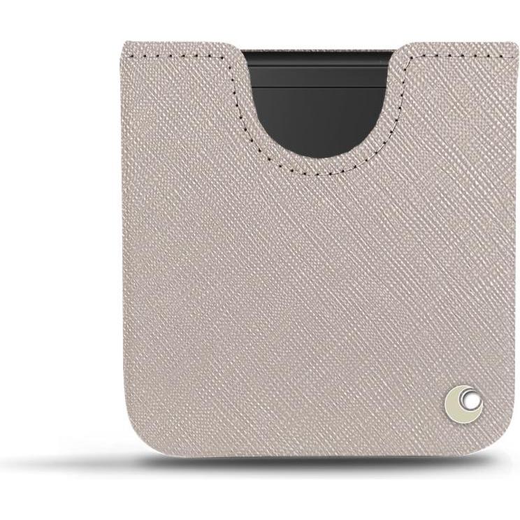 Noreve Lederschutzhülle (Samsung Galaxy Z Flip), Smartphone Hülle, Beige